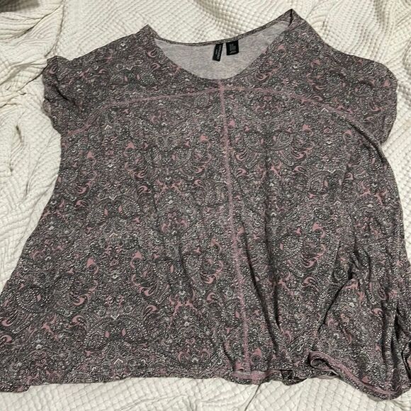 Cynthia Rowley- 2X. Paisley Swing Top - Picture 1 of 8